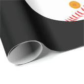 Kersthonkbal Snowman Santa Hat Gift Cadeaupapier (Rol Hoek)