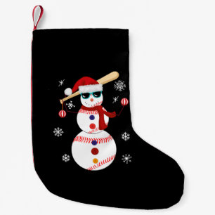 Kersthonkbal Snowman Santa Hat Gift Kleine Kerstsok