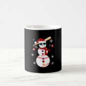 Kersthonkbal Snowman Santa Hat Gift Koffiemok (Center)