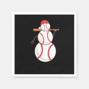 Kersthonkbal Snowman Servet
