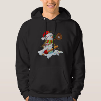 Kersthonkbalbat Snowman Santa Snowflake Hoodie