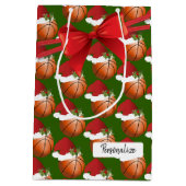 Kersthonkbalpatroon Medium Cadeauzakje (Achterkant)