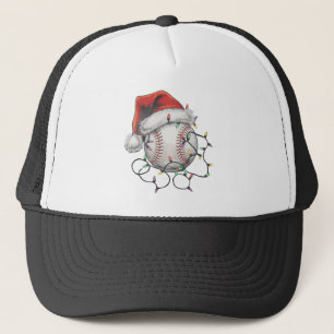 Kersthonkbalspeler voor kerstmis in Santa Sports Trucker Pet