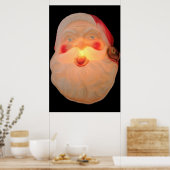  kersthoofd aangestoken poster (Keuken)