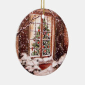 kersthuis keramisch ornament (Rechts)