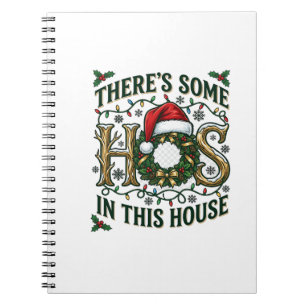 Kersthuis Kerstkrans Kerstmuts Lichtjes Notitieboek