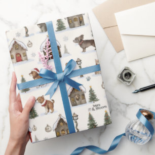 Kersthuis voor huisdieren Honden & Katten Inpakpap Cadeaupapier