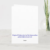 KERSTHUISDIEREN FEESTDAGEN KAART (Achterkant)