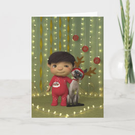 Kersthuisdiervriend Kaart