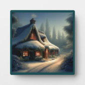 Kersthuisje 4 fotoplaat (Voorkant)