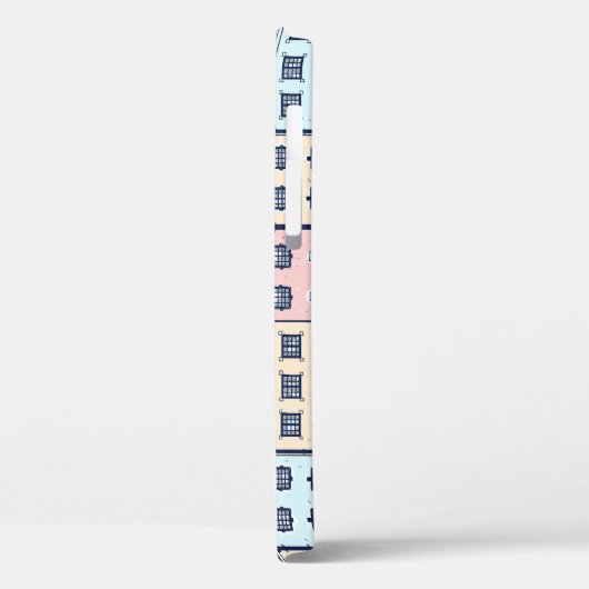 Kersthuizen, feestelijk patroon. Case-Mate iPhone case (Achterkant / Links)