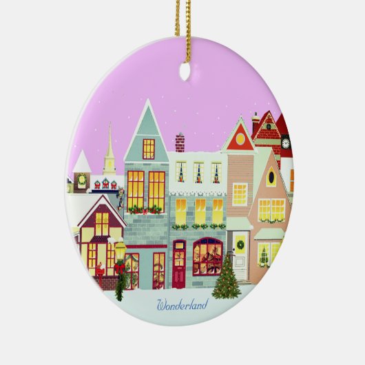 Kersthuizen Keramisch Ornament (Rechts)