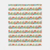 Kersthuizen White Fleece Deken (Voorkant)