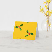 Kersthulst op oranje kaart (Gele Bloem)