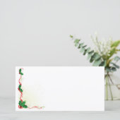 Kersthulst rand feestdagenkaart (Staand voorkant)