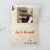 Kersthummers Feestdagen Kaart (Binnen)