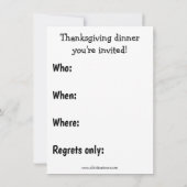 Kersthumor Dinerparty Uitnodigingen (Achterkant)