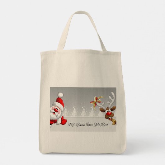 kerstHumor Tote Bag (Achterkant)