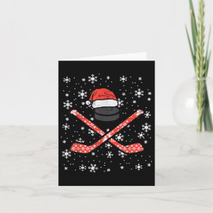 Kersti Hockey Sticks Puck Xmas Sport Man B Kaart