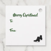 Kerstijspakket - Schaatsen cadeaus Cadeau Labels (Achterkant)