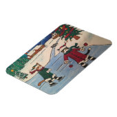 Kerstijsschaatsen Magneet (Linkerzijde)