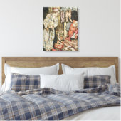 kerstillustraties canvas afdruk (Insitu (Slaapkamer))