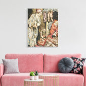 kerstillustraties canvas afdruk (Insitu (Woonkamer))