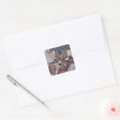 kerstillustraties vierkante sticker (Envelop)