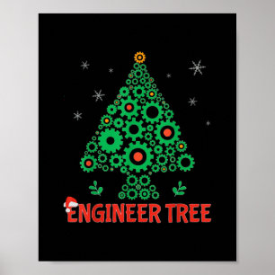 kerstingenieur, boomwerktechniek poster