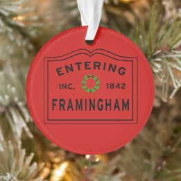 kerstingeving Framingham, MA Metal Ornament