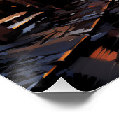 Kerstinkopen in Parijs Perfect Poster (Hoek)