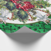 KERSTINPAKKEN ENGELEN ROZEN KERSTBOMEN CADEAUPAPIER (Hoek)