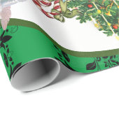 KERSTINPAKKEN ENGELEN ROZEN KERSTBOMEN CADEAUPAPIER (Rol Hoek)