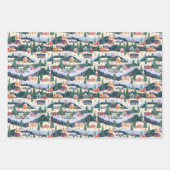 kerstinpakken papier inpakpapier vel (Voorkant 3)