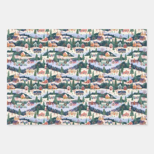 kerstinpakken papier inpakpapier vel (Voorkant)