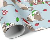 kerstinpakpapier cadeaupapier (Rol Hoek)