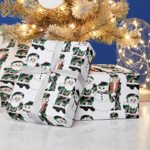kerstinpakpapier, Camo Kerstmis Cadeaupapier