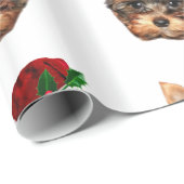 kerstinpakpapier in Yorkshire Terrier White Cadeaupapier (Rol Hoek)