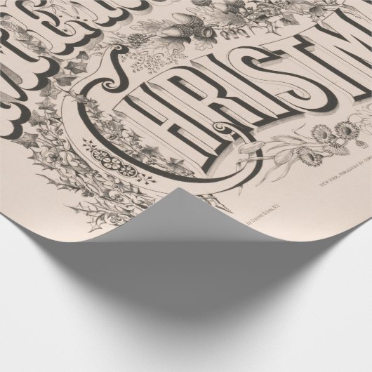 kerstinpakpapier van 70 jaar cadeaupapier (Hoek)