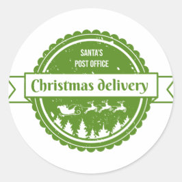 kerstinsigne ronde sticker