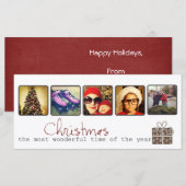 Kerstinstagram-fotorackkaarten (Voorkant / Achterkant)