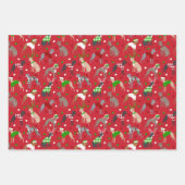 KerstItaliaanse Greyhound Dog Inpakpapier Vel (Voorkant 2)