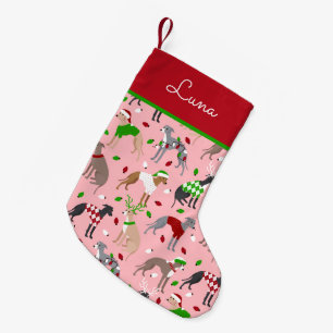 KerstItaliaanse Greyhound Dog Kleine Kerstsok