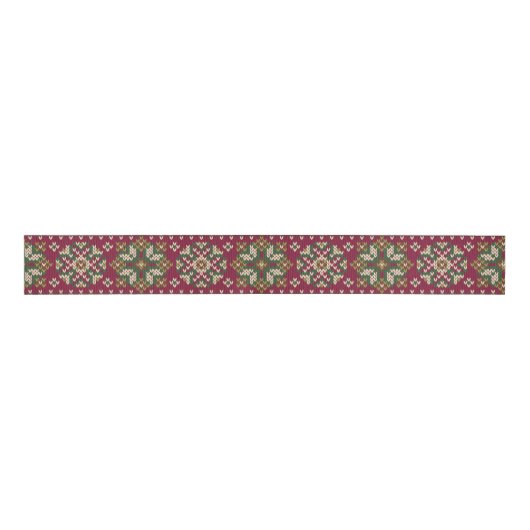 kerstjacquard grosgrain lint (Voorkant)