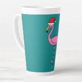 Kerstjargon met Santa Hat Latte Mok (Linkerhoek)