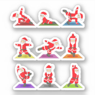 Kerstjoga, kerstfeestdagen, jaloezieën, medaille sticker