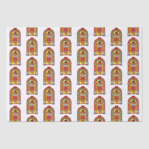 kerstjukebox tissuepapier