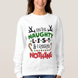 Kerstjumper. Op de ondeugenlijst. Trui