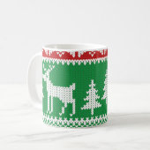 kerstjumperpatroon koffiemok (Voorkant links)