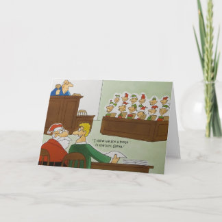 kerstjury feestdagen kaart